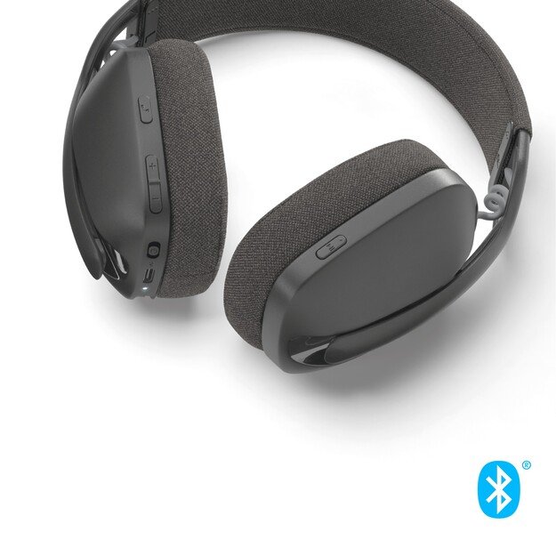 Logitech - Zone Vibe 100 Lightweight Wireless Over Ear Headphones - Noise Canceling Microphone - GRAPHITE 4