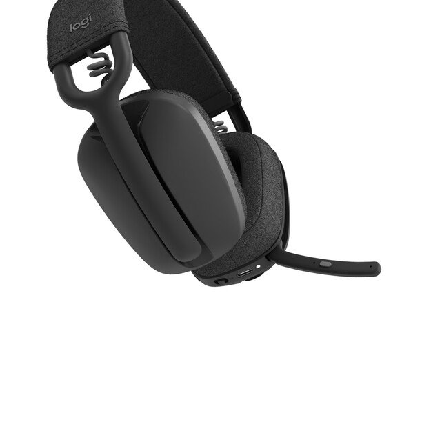 Logitech - Zone Vibe 100 Lightweight Wireless Over Ear Headphones - Noise Canceling Microphone - GRAPHITE 2