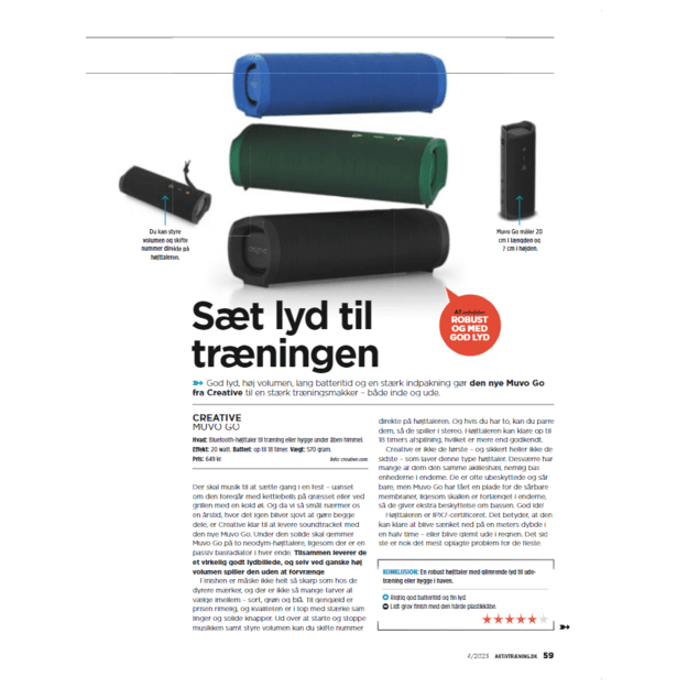 Creative - Muvo Go Bluetooth Speaker, Blue 5