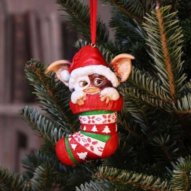 Gremlins Gizmo in Stocking Hanging Ornament 12cm 2