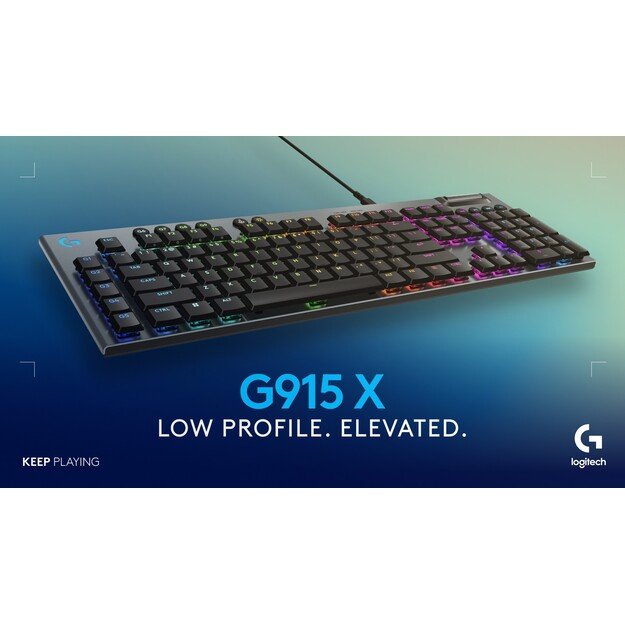 Logitech - G915 X Low-Profle Wired Gaming Keyboard 2