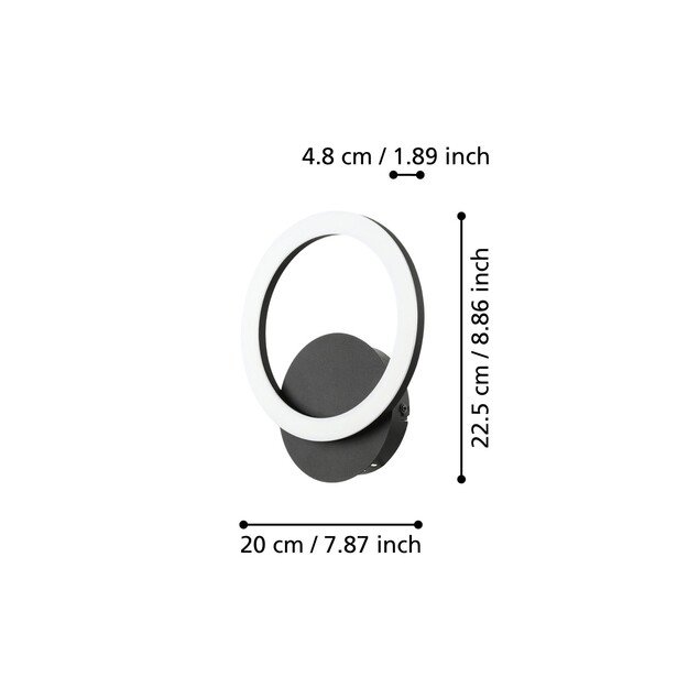 EGLO - Parrapos-Z wall lamp black - TW - Zigbee, Bluetooth 2