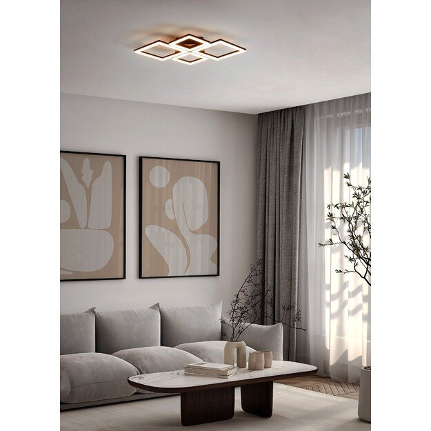 EGLO - Paranday-Z ceiling lamp w/squares black 47x43 - TW - Zigbee, Bluetooth 1