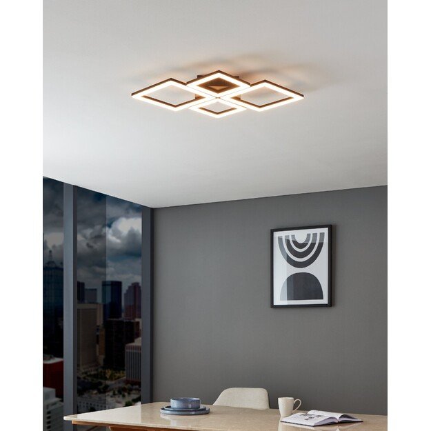 EGLO - Paranday-Z ceiling lamp w/squares black 47x43 - TW - Zigbee, Bluetooth 2
