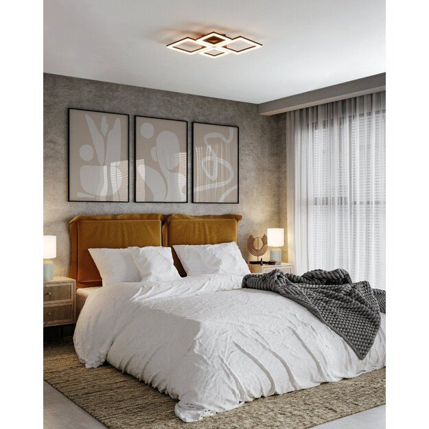 EGLO - Paranday-Z ceiling lamp w/squares black 47x43 - TW - Zigbee, Bluetooth 4