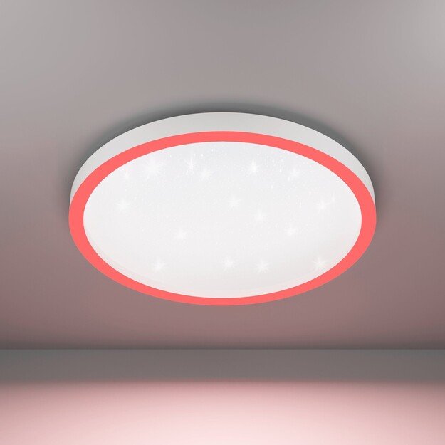 EGLO - Montemorelos-Z loft lamp white w/crystal effect Ø57 - RGB + TW - Zigbee, Bluetooth 4