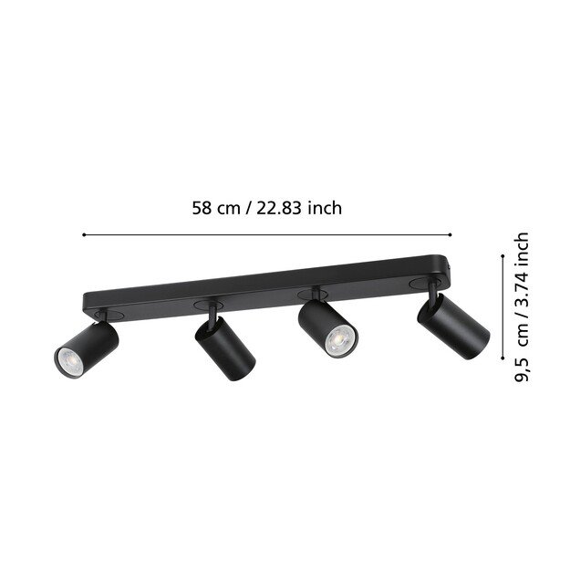 EGLO - Telimbela-Z track light black - RGB + TW - Zigbee, Bluetooth 2