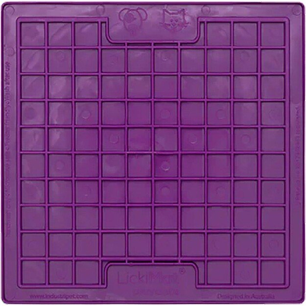 LICKI MAT - Dog Bowl Playdate Purple 20X20Cm - (645.5336) 1