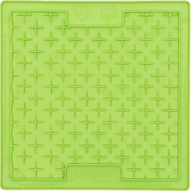 LICKI MAT - Dog Bowl Buddy Green 20X20Cm - (645.5352) 1