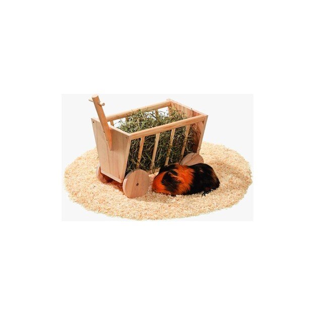 Flamingo - Hayrack wagon in wood, M 29x19x21cm  - (540058501033) 2