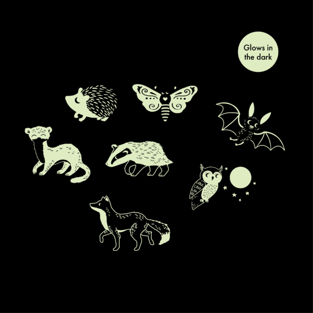 Filibabba - Glow in the dark puzzle - Forest friends - (FI-03320) 2