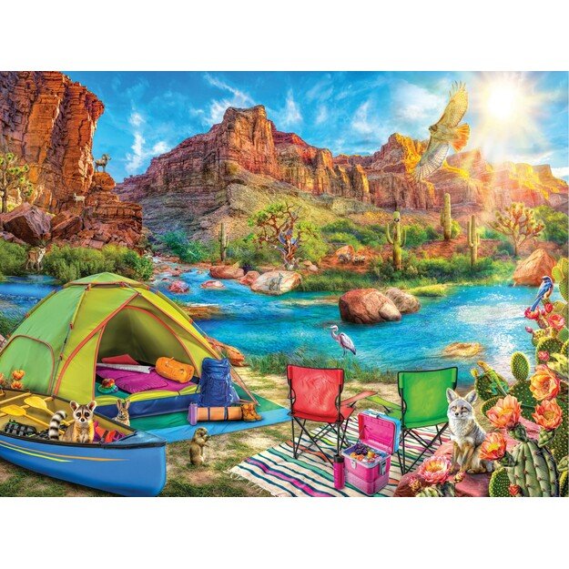 Ravensburger - Puzzle Canyon Camping 1500p (12001007) 2