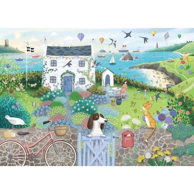 Ravensburger - Puzzle - Coastal Cottage 1000p (12001104) 4