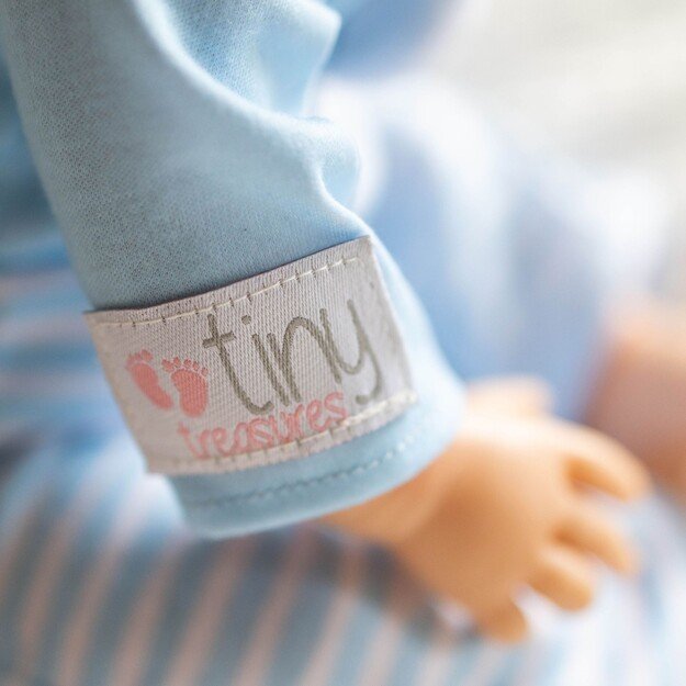 TINY TREASURES - Blue Bear Doll  Brown Hair (30543) 4