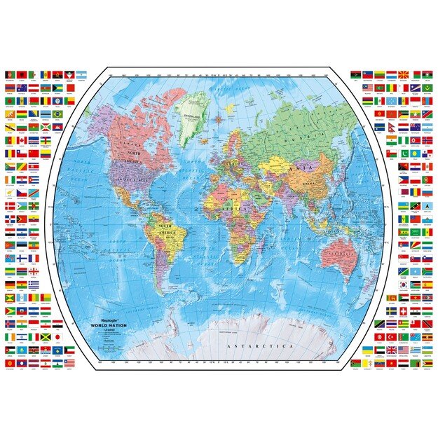 Ravensburger - Puzzle Political World Map 1000p (12000664) 1