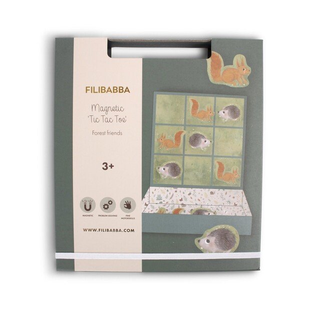 Filibabba - Magnetic 'Tic Tac Toe' - Forest friends - (FI-03324) 1