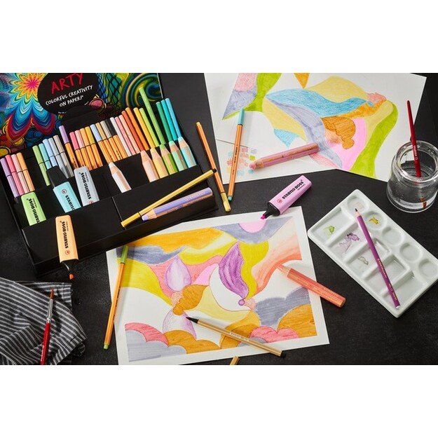 Stabilo - ARTY 50 stk Ass Pastel - (204097) 1