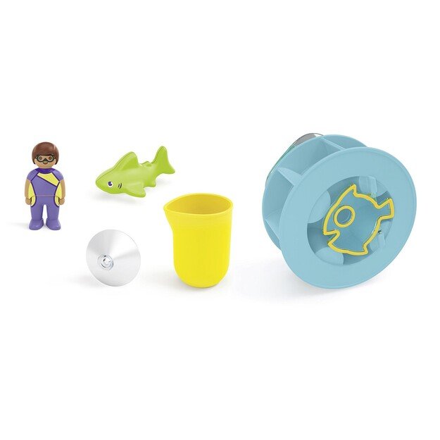 Playmobil - JUNIOR AQUA: Water Wheel with Baby Shark (71688) 2