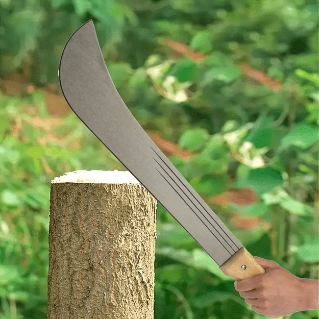 Užgrūdinta sodo mačetė 46 cm Išgyvenimo šakų kirstuvas 13