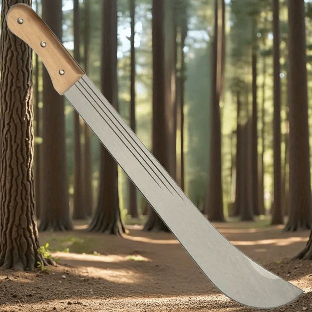 Užgrūdinta sodo mačetė 46 cm Išgyvenimo šakų kirstuvas 16