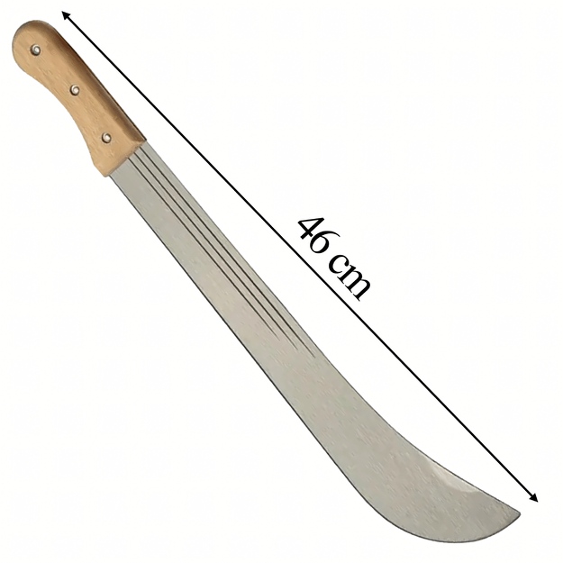 Užgrūdinta sodo mačetė 46 cm Išgyvenimo šakų kirstuvas 10