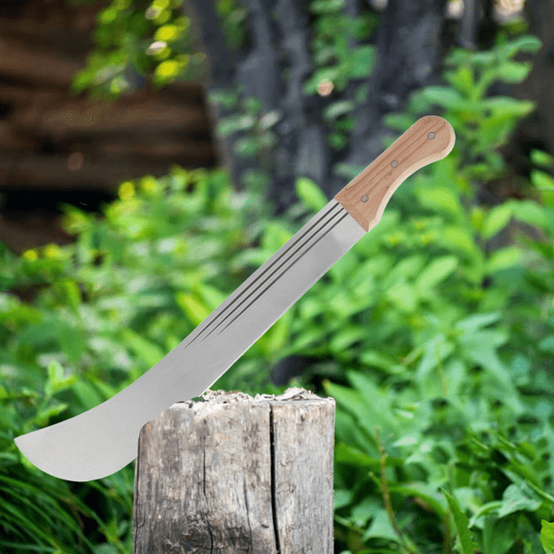 Užgrūdinta sodo mačetė 46 cm Išgyvenimo šakų kirstuvas 14