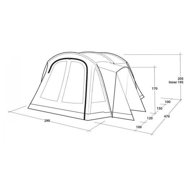Outwell - Nevada 4 Outwell Tent 3