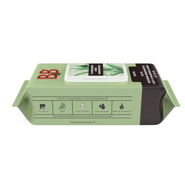 B&B - Bamboo Grooming Wipes 100 ps 1