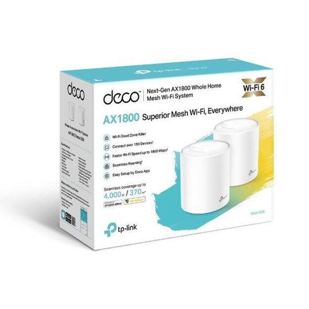 TP-Link - Deco X20 AX1800 Whole-Home Mesh Wi-Fi 6 System (2-pack) 2