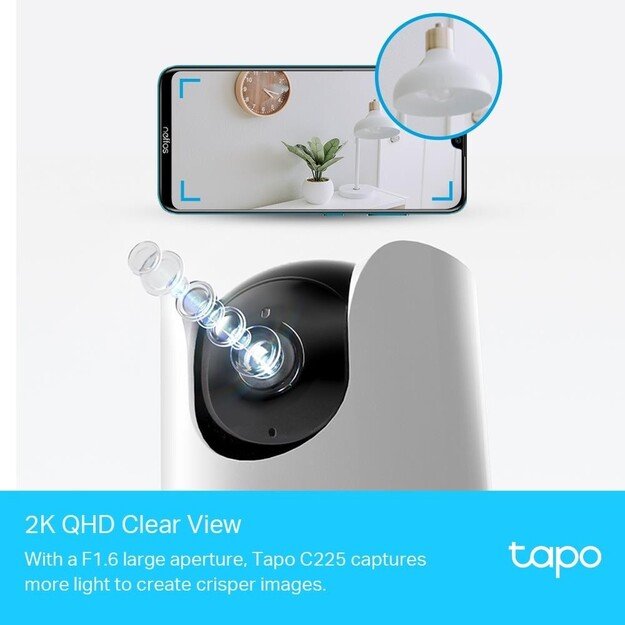 TP-Link - Tapo Pan/Tilt AI Home Security Wi-Fi Camera /Tapo C225 2