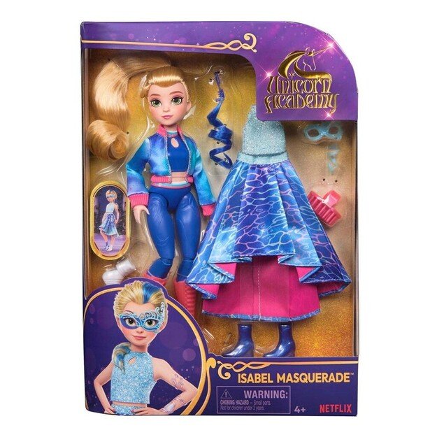 Unicorn Academy - Unicorn Academy Dlx Doll Isabel Masquerade 24 cm - (6071171) 3