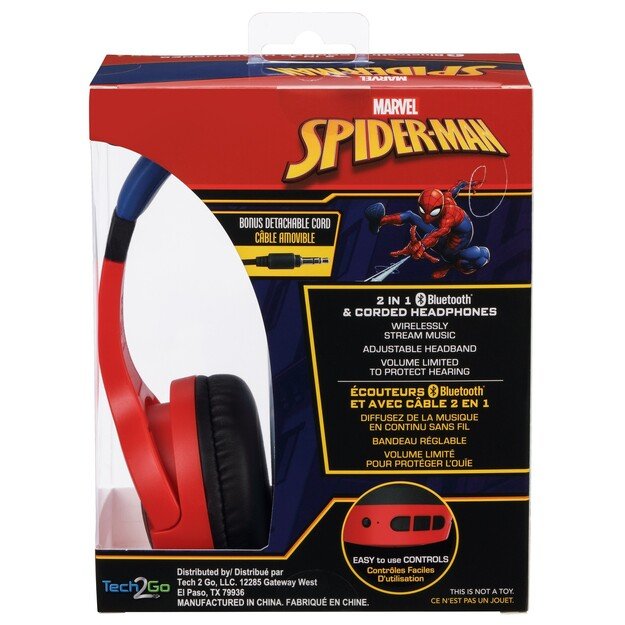 Ekids - Marvel Spiderman Bluetooth Headphones 2