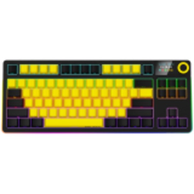 Gaming Keyboard LORGAR LRG-KBP70TKLW-YL-US 2