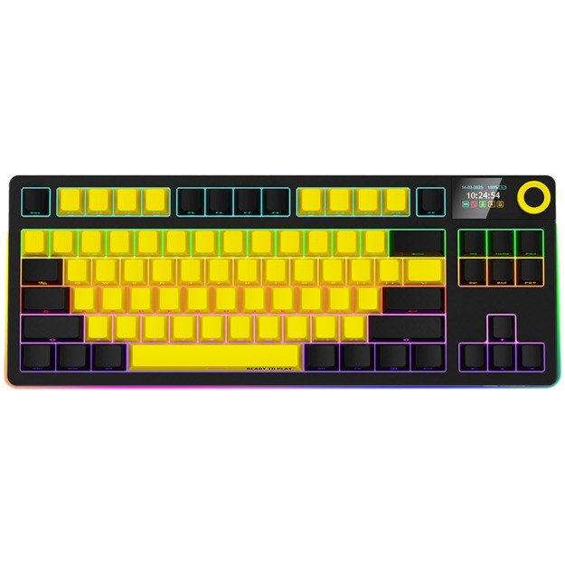 Gaming Keyboard LORGAR LRG-KBP70TKLW-YL-US 3