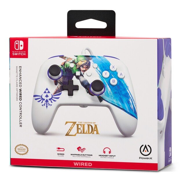 PowerA NSW ENH Wired Controller -  Master Sword Attack /Nintendo Switch 6