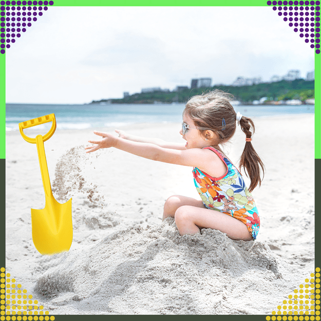 Łopatka Łopata Szpadel do Piasku na Plażę Piaskownice Mocna duża 51 cm  25