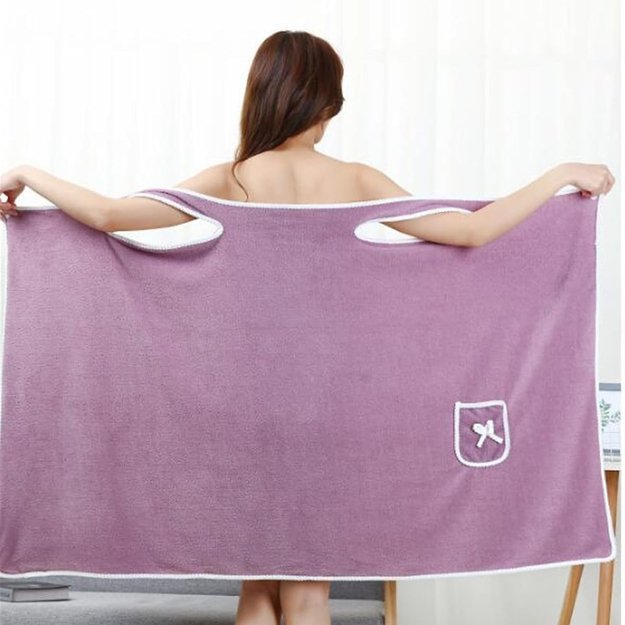 RĘCZNIK KĄPIELOWY DAMSKI TUNIKA DO SAUNY SZLAFROK SPA PAREO NARAMIENNY DUŻY  4