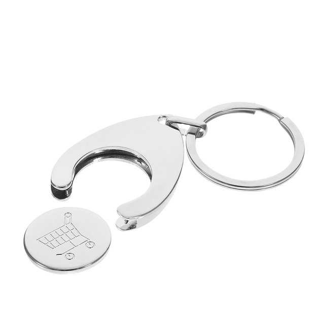 BRELOK DO KLUCZY BRELOCZEK ŻETON DO WÓZKA SKLEPOWEGO WÓZKÓW KOSZYKA 2w1 15