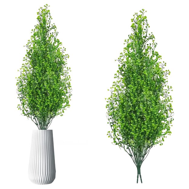 ZESTAW SZTUCZNE KWIATY DEKORACYJNE GIRLANDA KWIATOWA BLUSZCZ 2SZT 80CM 2