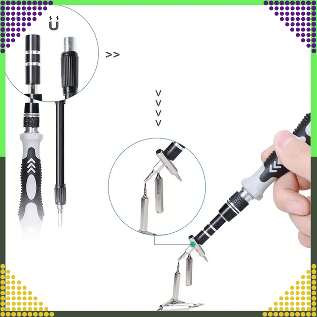 Zestaw Śrubokrętów Precyzyjnych Wkrętaki Torx Śrubokręty Precyzyjne 115w1 20