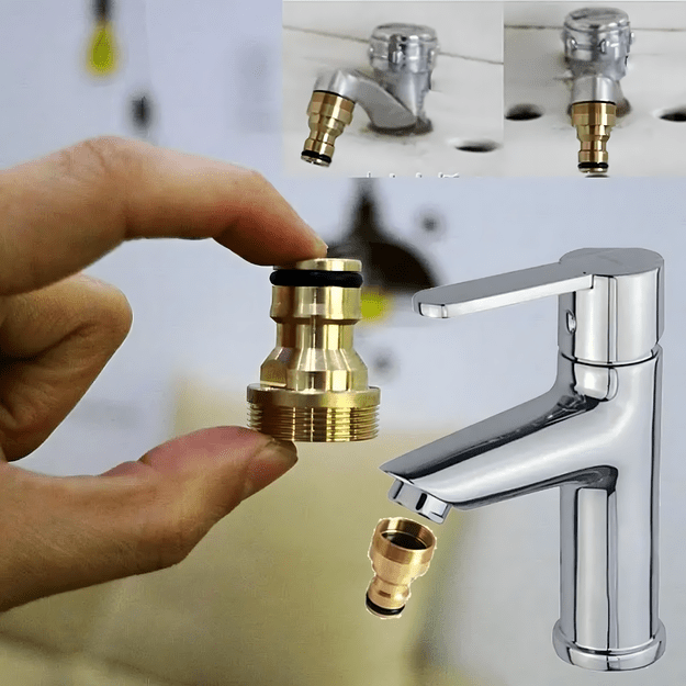 Śruba Perlator Przyłącze Adapter  Kranu Mosiężna Redukcja na Wąż Ogrodowy  5
