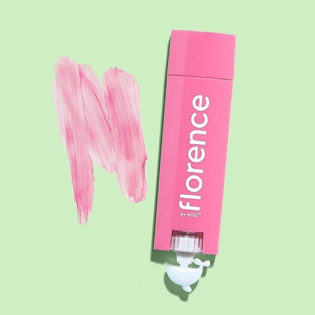 Florence by Mills - Oh Whale! Clear Lip Balm Guava and Lychee Pink 1