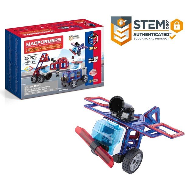 Magformers - Amazing Police Rescue set, 26 pc (3069) 4