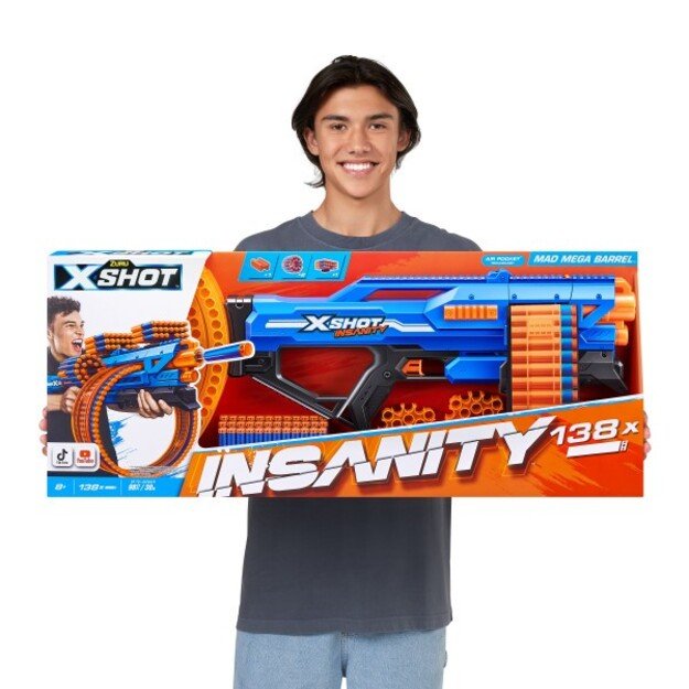 X-Shot - Insanity Mad Mega Barrel (36609) 8