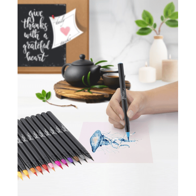 Nassau - Aquarel brush markers 20 pcs + 1 waterbrush (AR0511/GE) 5