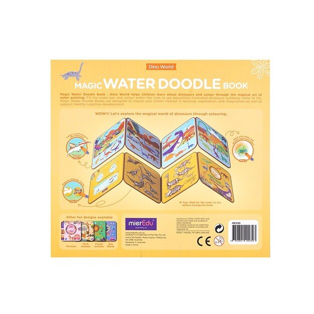mierEdu - Magic Water Doodle Book - Dino World (ME230D) 3