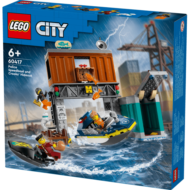 LEGO City - Police Speedboat and Crooks' Hideout (60417) 3