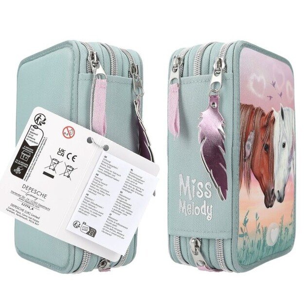 Miss Melody - Triple Pencil Case Hearts LED ( 0411774 ) 6