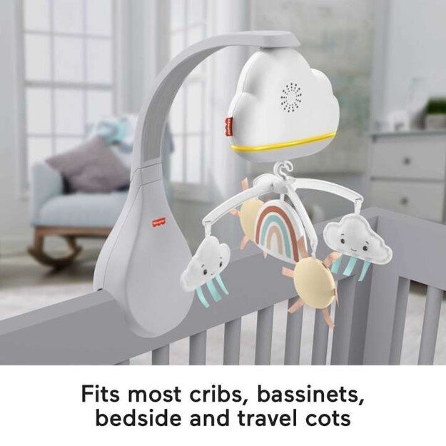 Fisher Price Newborn – Rainbow showers Bassinet to Bedside Mobile (HBP40) 4