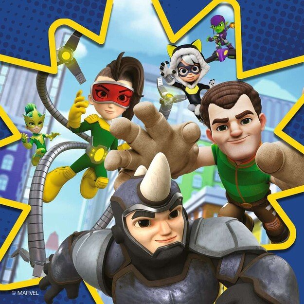 Ravensburger - Puzzle Spidey's Adventures 3x49p 2